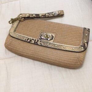 Coach "One of a Kind" Vintage TurnLock  Large Wristlet
